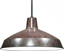 NUVO SF76/662 - 1 Light - 16" Pendant with Warehouse Shade - Old Bronze Finish