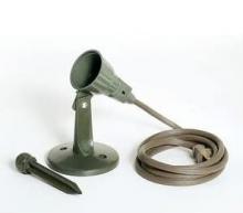 NUVO SF77/325 - Single Plastic Flood Light With Round Plate For Dual Mounting And Ground Stake With 6 ft. Cord