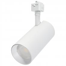 NUVO TH5023 - 30 Watt LED Track Head; 48 Degree Beam Spread; J-Style Track; 5 CCT Selectable; Matte White Finish