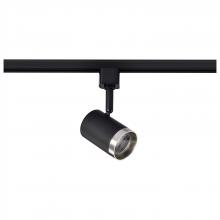 NUVO TH638 - 12 Watt LED Small Cylindrical Track Head; 3000K; Matte Black and Brushed Nickel Finish