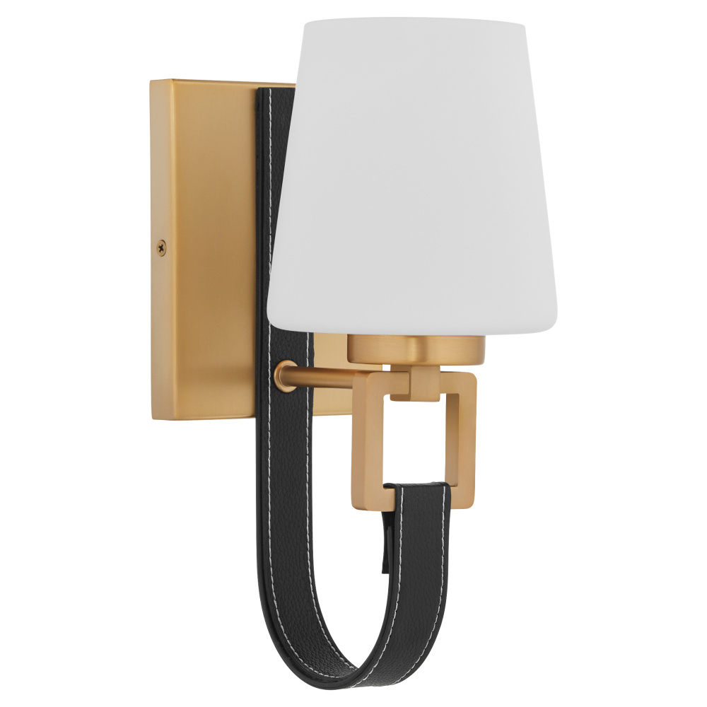 HIDALGO 1 LIGHT WALL MOUNT - AGED BRASS