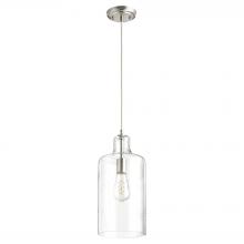 Quorum 8141-65 - 7" CLEAR GLS PEND - STN