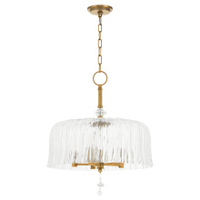 Quorum 893-5-47 - MERIAM 5 LIGHT PENDANT - BRUSHED BRASS