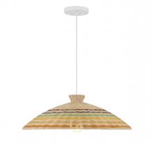Savoy House Meridian M7032NRC - 1-Light Pendant in Matte White