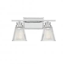 Savoy House Meridian M80040CH - 2-Light Bathroom Vanity Light in Chrome
