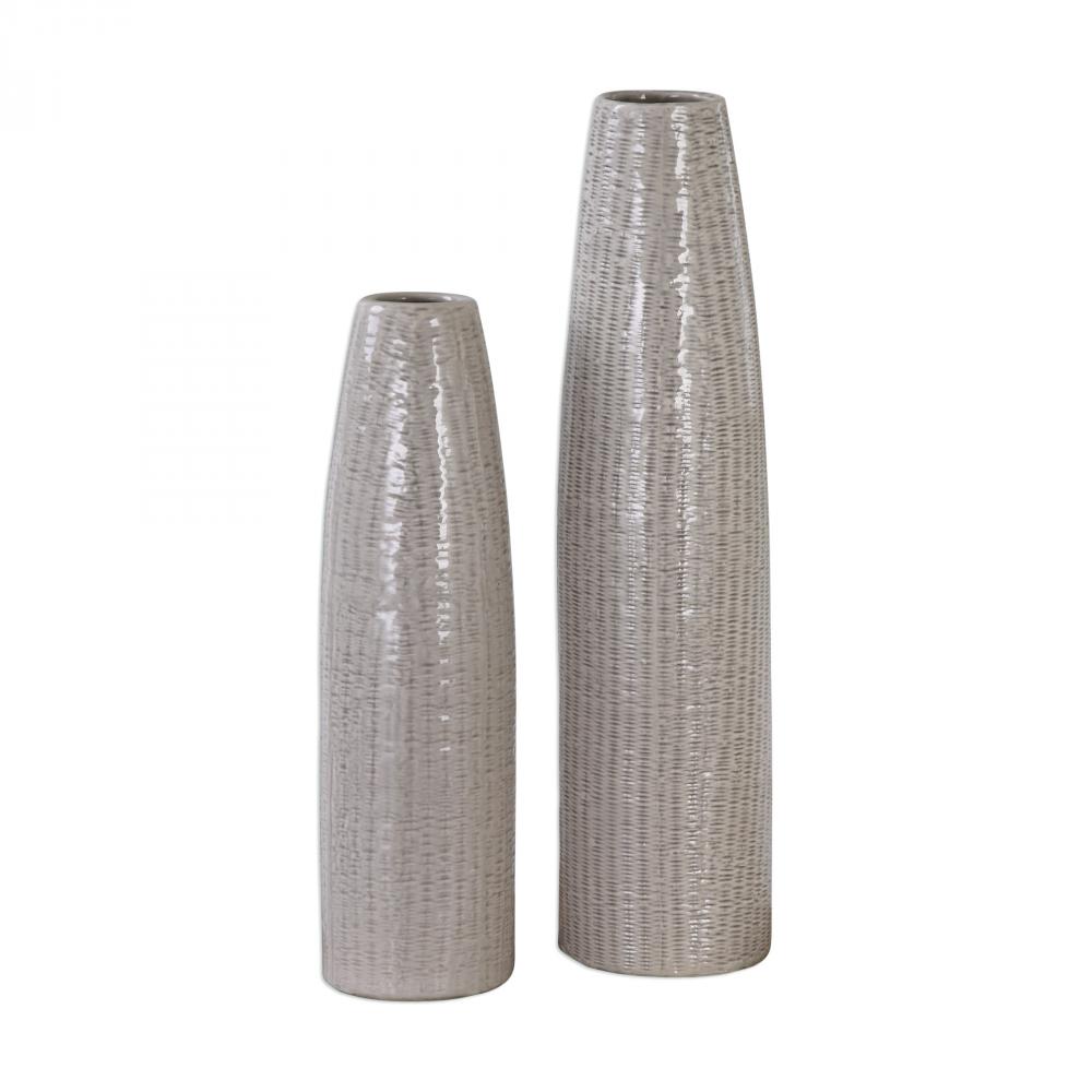 Uttermost Sara Textured Ceramic Vases Set/2