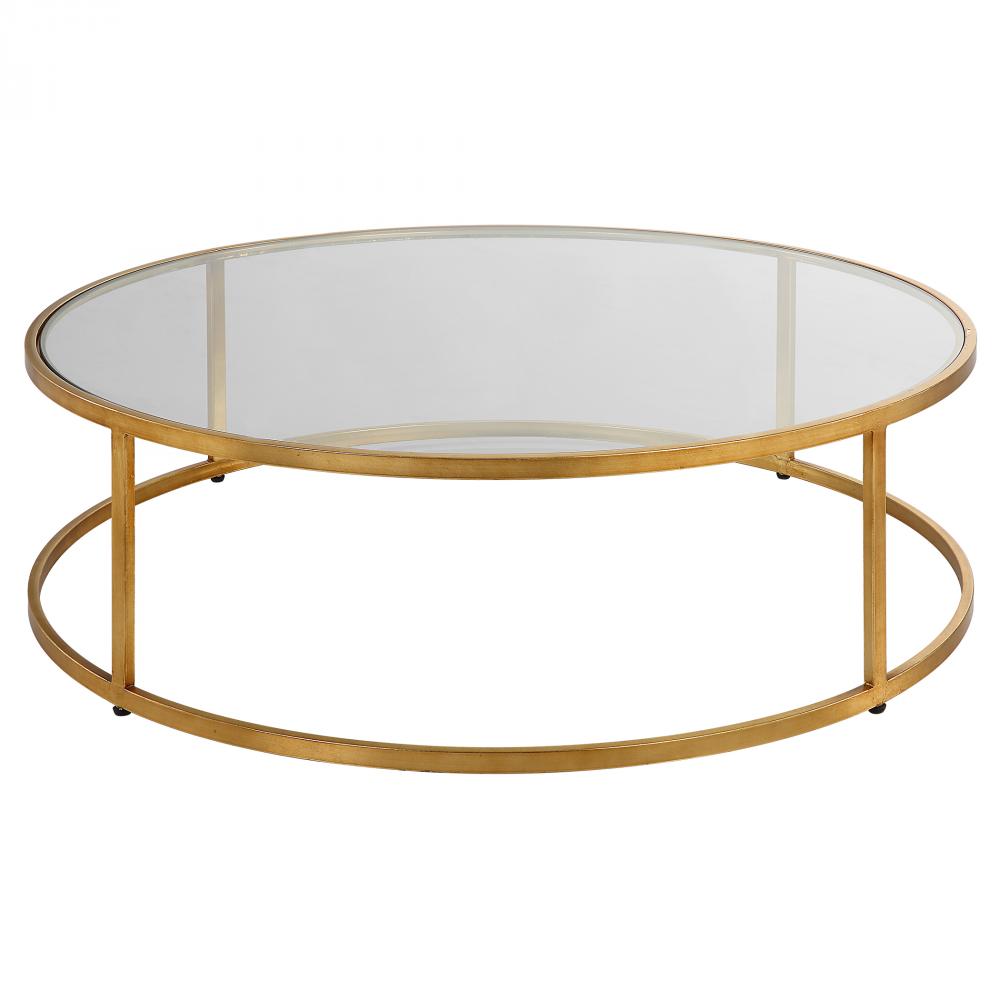 Uttermost Radius Modern Circular Coffee Table