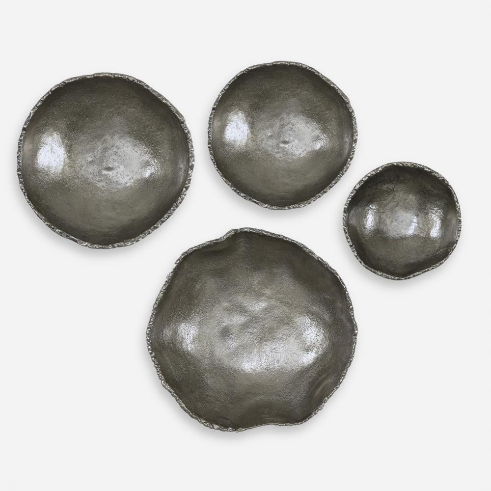 Uttermost Lucky Coins Nickel Wall Decor Set/4