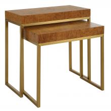 Uttermost 22986 - Uttermost Burl-esque Wooden Nesting Tables Set/2