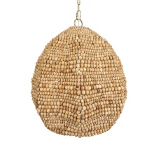 Uttermost 21612 - Uttermost Kauri 1 Light Wooden Bead Pendant