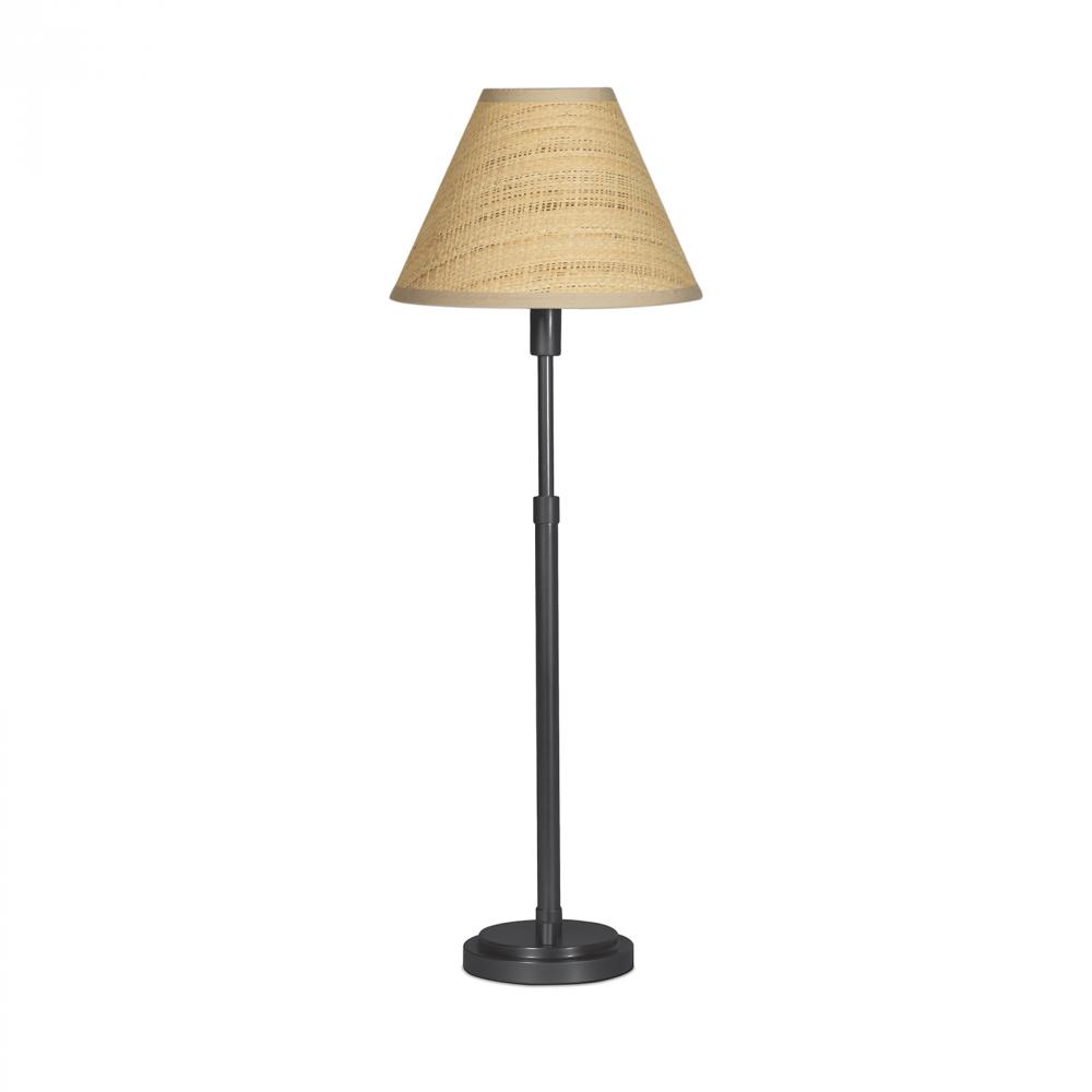 Regina Andrew Polly Buffet Lamp (Blackened Brass with Rattan Shade)
