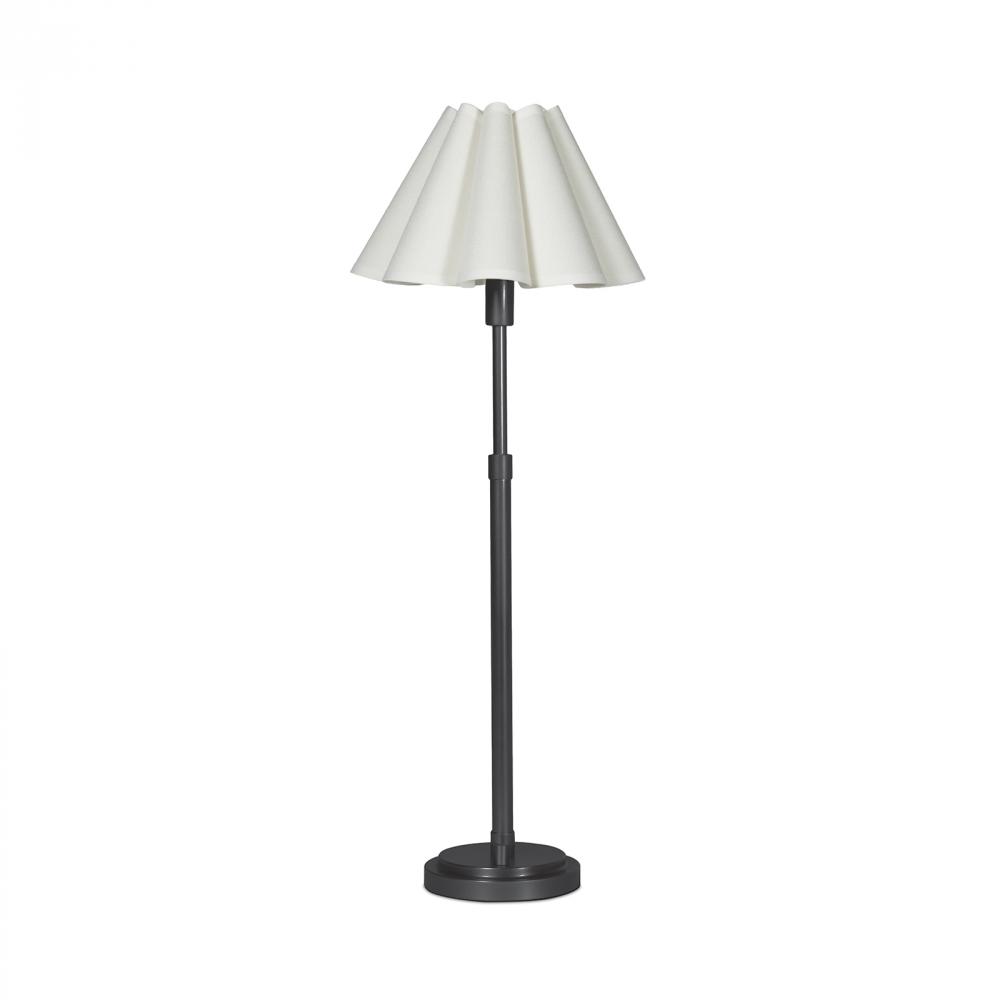 Regina Andrew Polly Buffet Lamp (Blackened Brass with White Scalloped Shade)