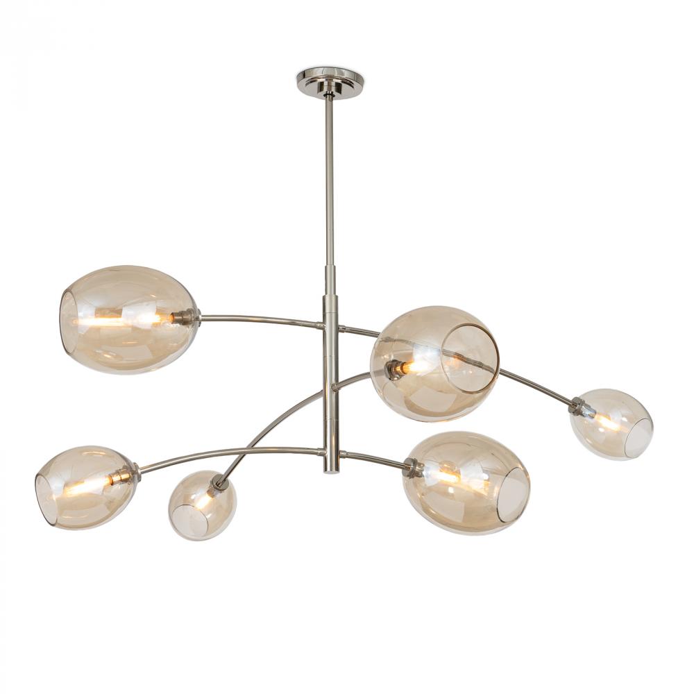 Regina Andrew Artemis Chandelier (Polished Nickel with Champagne Glass)