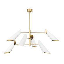 Regina Andrew 16-1496WTNB - Regina Andrew Vest Chandelier (White and Natural Brass)