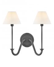 Hinkley 45162BLB - Medium Two Light Sconce