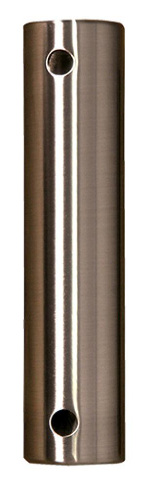 12-inch Stainless Steel Ceiling Fan Downrod - Brushed Nickel