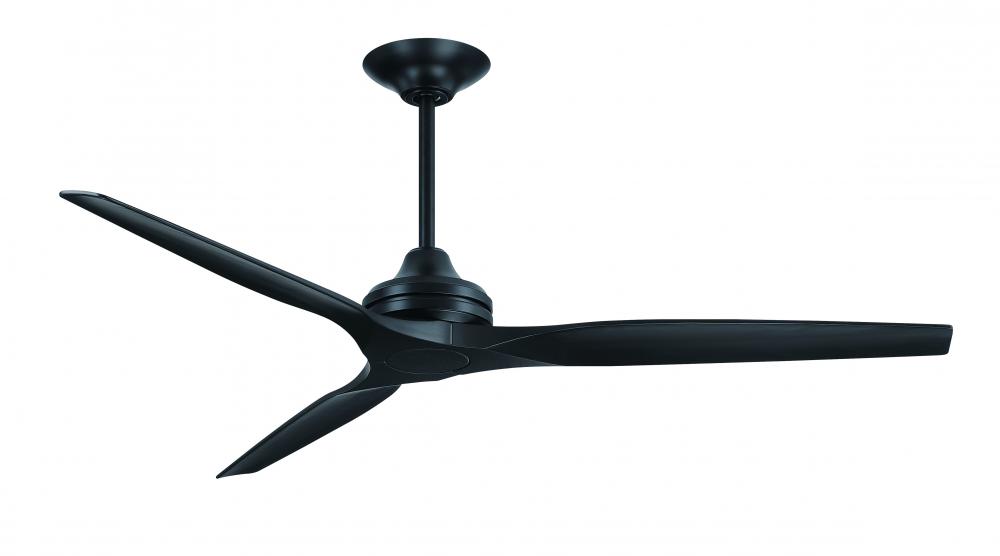 Spitfire DC Custom Indoor/Outdoor Ceiling Fan DC Motor - Black