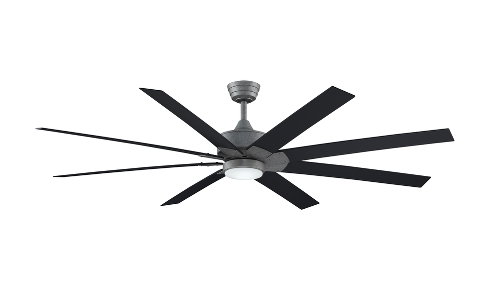 Levon Custom Indoor/Outdoor Ceiling Fan DC Motor - Galvanized
