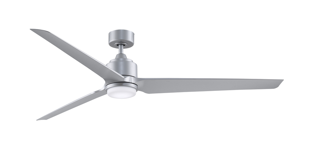 TriAire Custom Indoor/Outdoor Ceiling Fan DC Motor- Silver