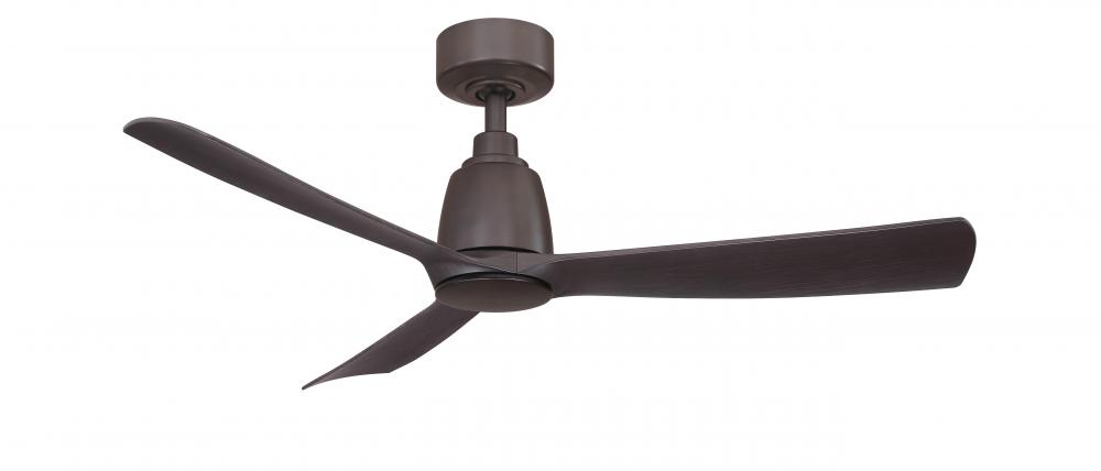 Kute 44 inch Indoor/Outdoor Ceiling Fan - Dark Bronze with Dark Walnut blades