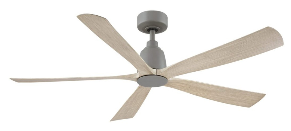 Kute5 52 inch Indoor/Outdoor Ceiling Fan - Antique Graphite with Light Oak blades