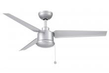 Fanimation FPD7617SLW - PC/DC 52 inch Indoor/Outdoor Ceiling Fan - Silver