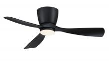 Fanimation FPS7681BL - Klinch 44 inch Indoor/Outdoor Ceiling Fan with LED Light Kit - Black