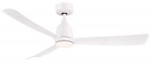 Fanimation FPD8534MW - Kute 52 inch Indoor/Outdoor Ceiling Fan - Matte White with Matte White blades