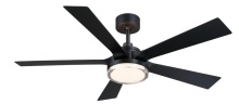 Fanimation FPD8570BL - TorchAire 52 inch Indoor/Outdoor Ceiling Fan with LED CCT Select Light Kit