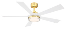 Fanimation FPD8570BS - TorchAire 52 inch Indoor/Outdoor Ceiling Fan with LED CCT Select Light Kit