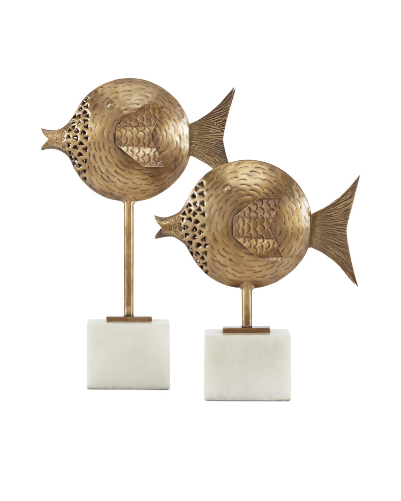 Cici Brass Fish Set of 2