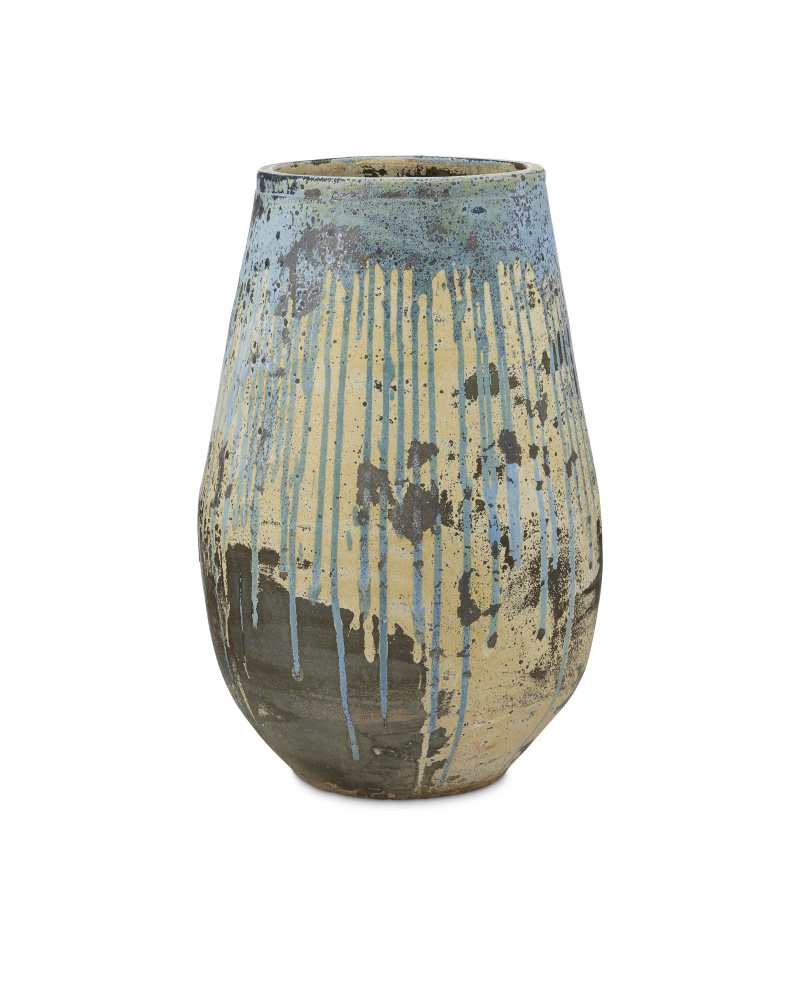 Capaci Antique Blue Drip Planter