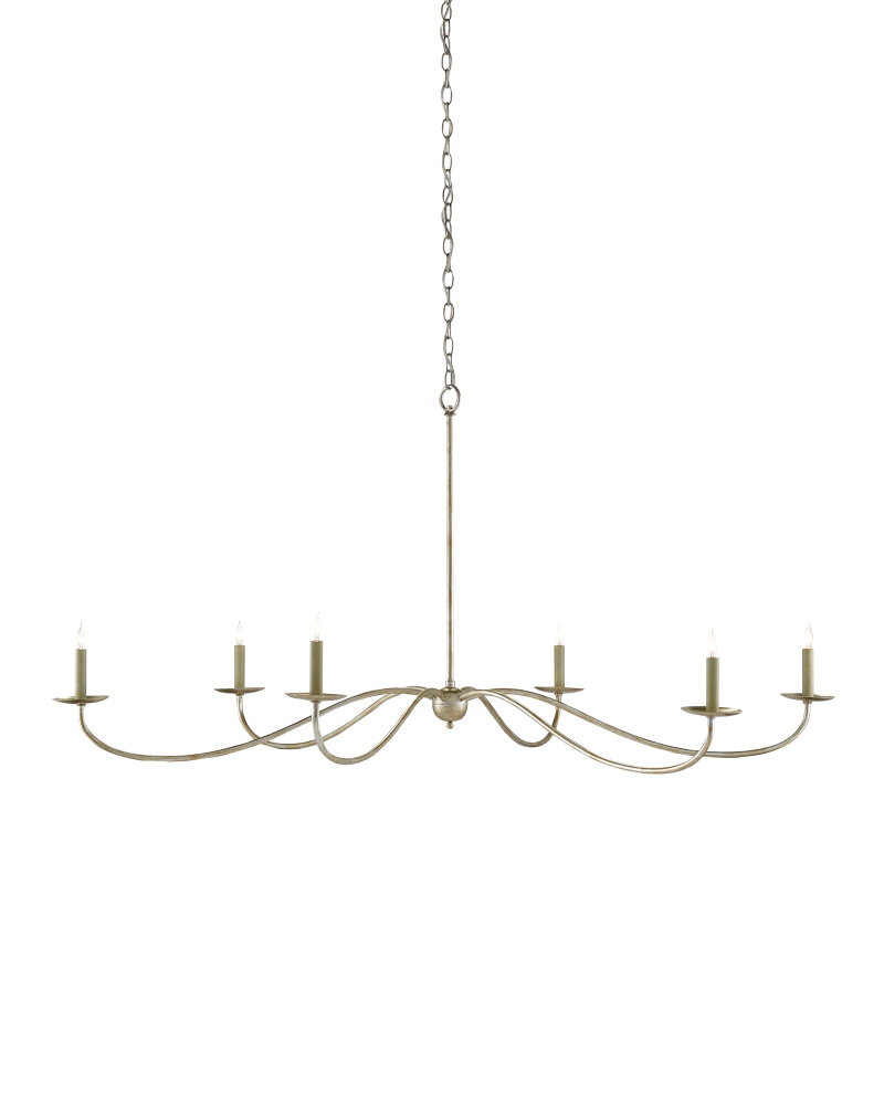 Saxon Large Silver Chandelier