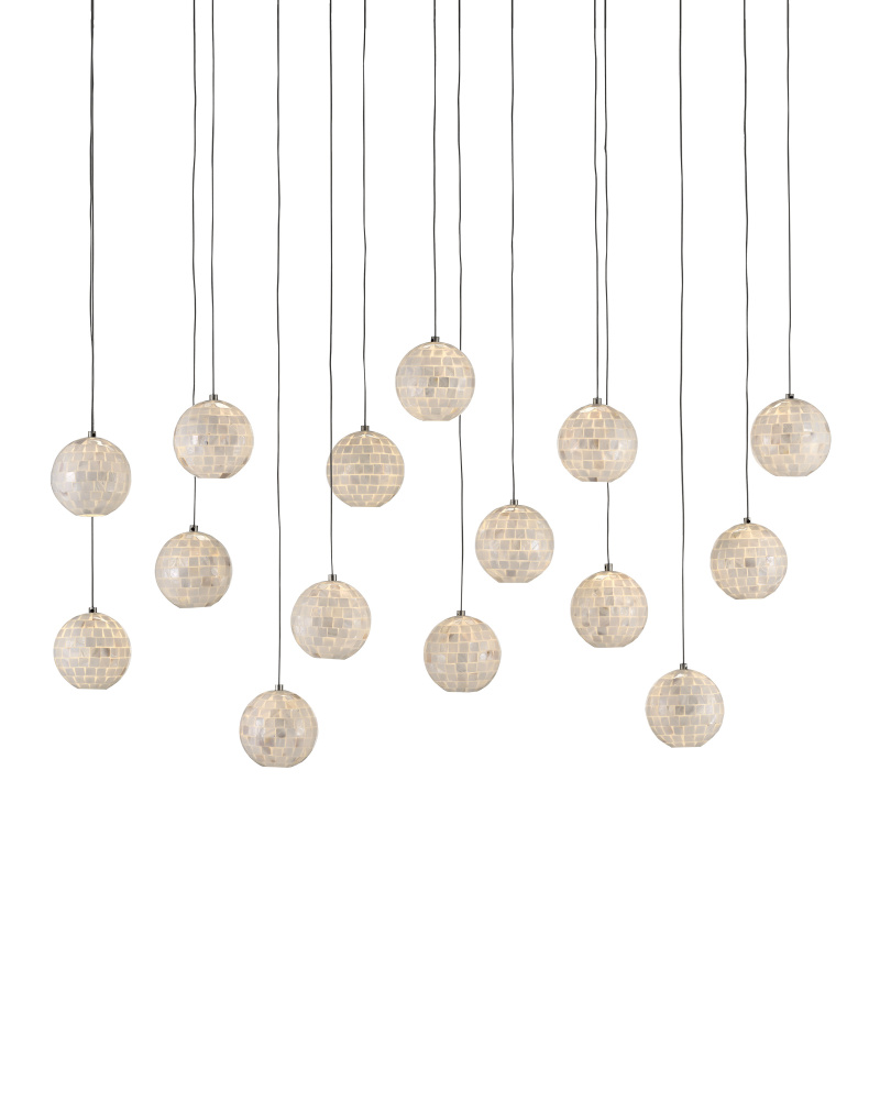 Finhorn 15-Light Linear Multi-Drop Pendant