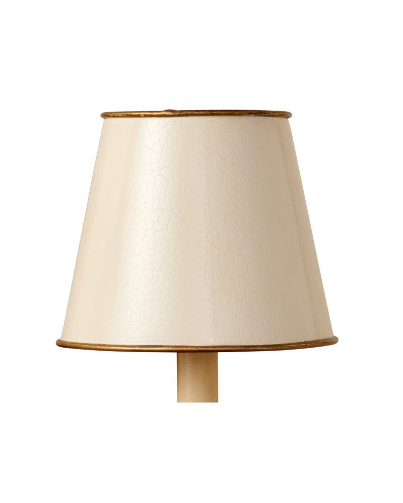 Tole Ivory Tapered Chandelier Shade