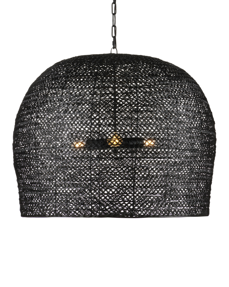 Piero Large Black Chandelier