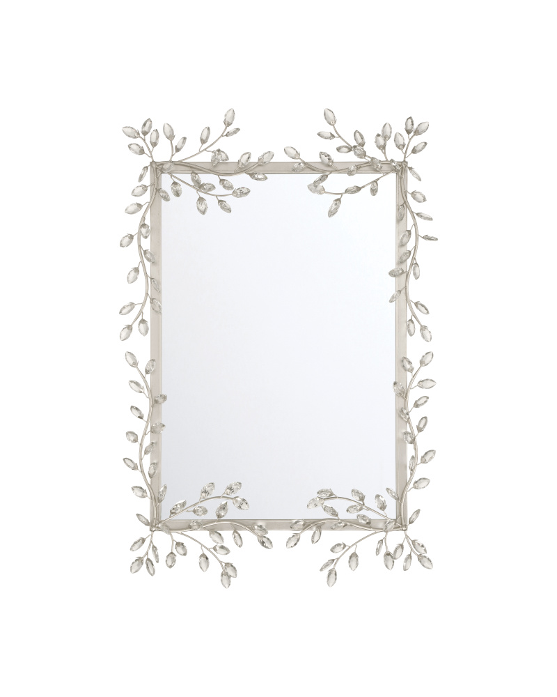 Forget-Me-Not Silver Rectangular Mirror