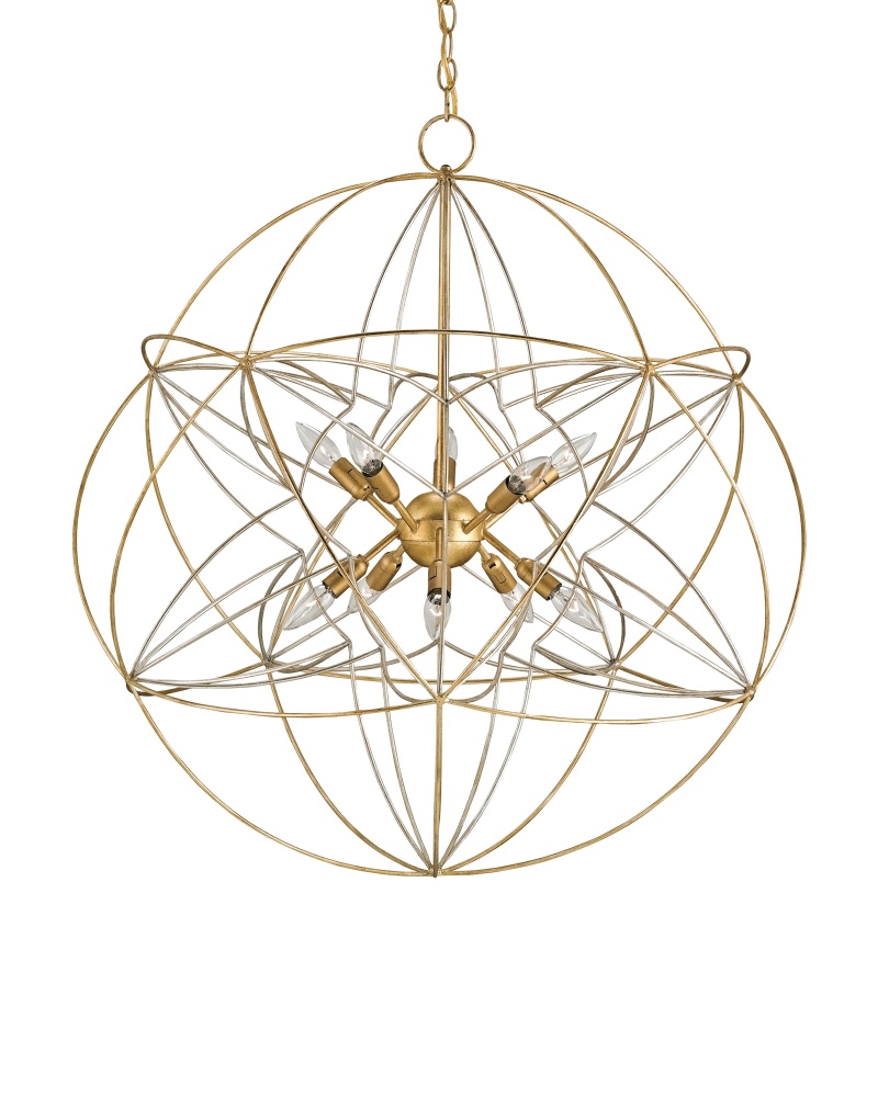 Zenda Gold Orb Chandelier