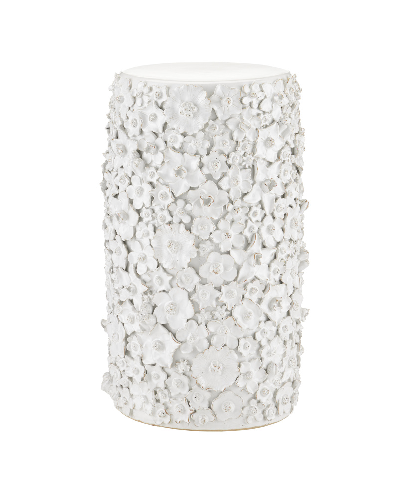 Jessamine White Accent Table
