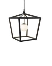 Currey 9500-0025 - Denison Medium Black Outdoor Lantern