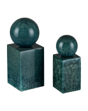 Currey 1200-1026 - Nova Teal Object Set of 2