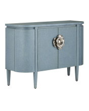 Currey 3000-0280 - Briallen Blue Demi-Lune Cabinet