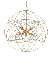 Currey 9840 - Zenda Gold Orb Chandelier