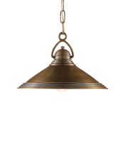 Currey 9000-0407 - Weybright Brass Pendant