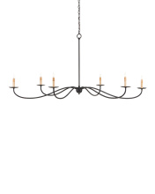 Currey 9267 - Saxon Large Black Chandelier