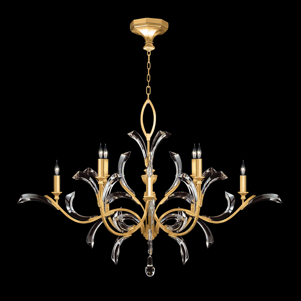 Beveled Arcs 57"W Round Chandelier